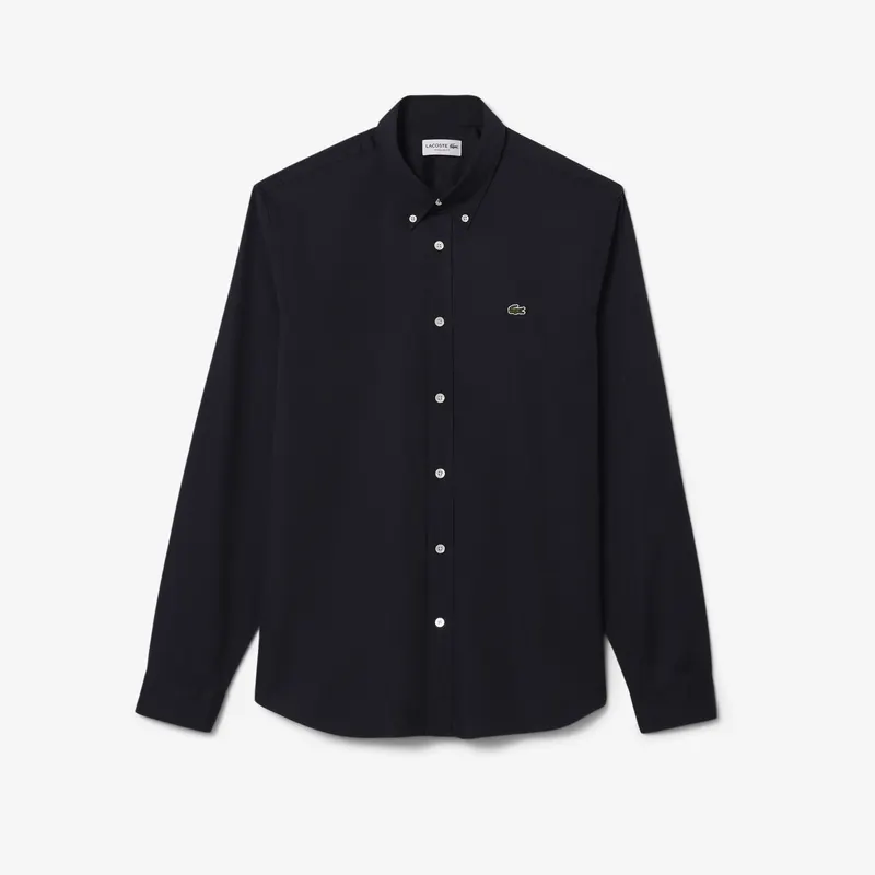 Lacoste Męska Koszula Regular Fit Z Bawełny Granatowy
