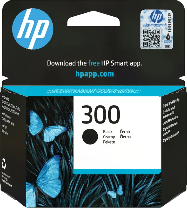 HP 300 Czarny Oryginalny Tusz Deskjet CC640EE