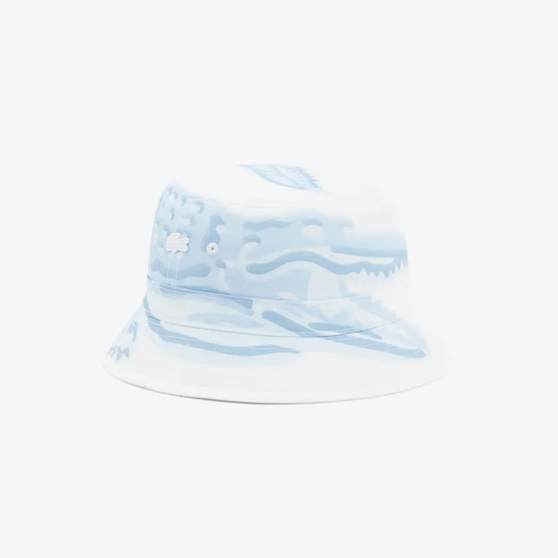 Lacoste Czapka Unisex Z Nadrukiem Biała