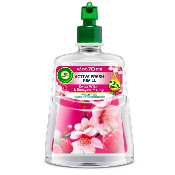 Air Wick odświeżacz powietrza kwiat wiśni soczyste maliny 228 ml wkład