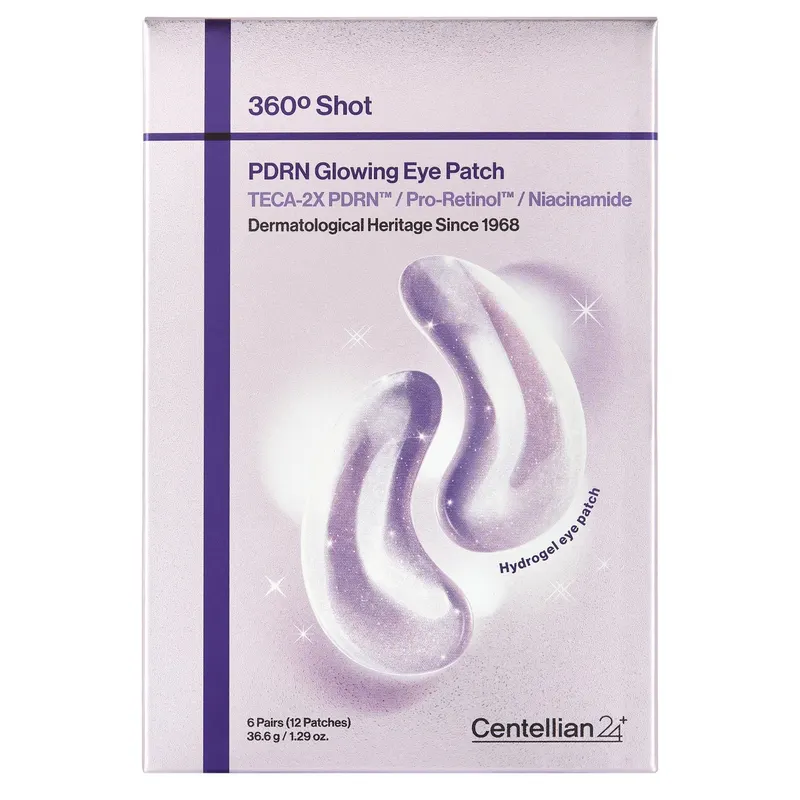 Centellian24+ 360º Shot PDRN Glowing Eye Patch Rozświetlające Płatki pod Oczy 6 Par