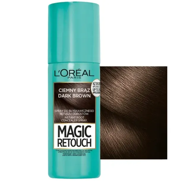  L'Oreal Paris Magic Retouch Spray Do Włosów Retusz Odrostów Ciemny Brąz 75