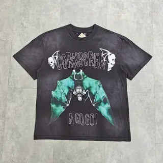 Yao Fashion Saint OF Michael 25SS Casual Loose Vintage Y2k 100% Cotton Tee Tops Streetwear Graphics Print T Shirt For Men Unisex