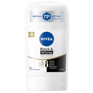 NIVEA Black & White Silky Smooth Antyperspirant Stick 50ml