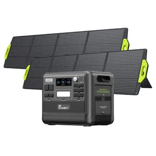 FOSSiBOT F2400 przenośna stacja zasilania 2 x panel słoneczny SP200