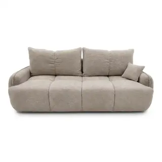 Nowoczesna kanapa, boucle, BRISO, 243x102x93 cm, ciemny beżowy | TYLETEGOTU