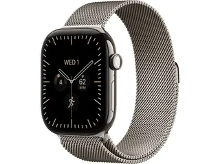 Smartwatch APPLE Watch Series 12 GPS + Cellular, koperta 46mm z tytanu w kolorze naturalnym, bransoleta mediolańska naturalnym - rozmiar M/L MJGQ4MP/A