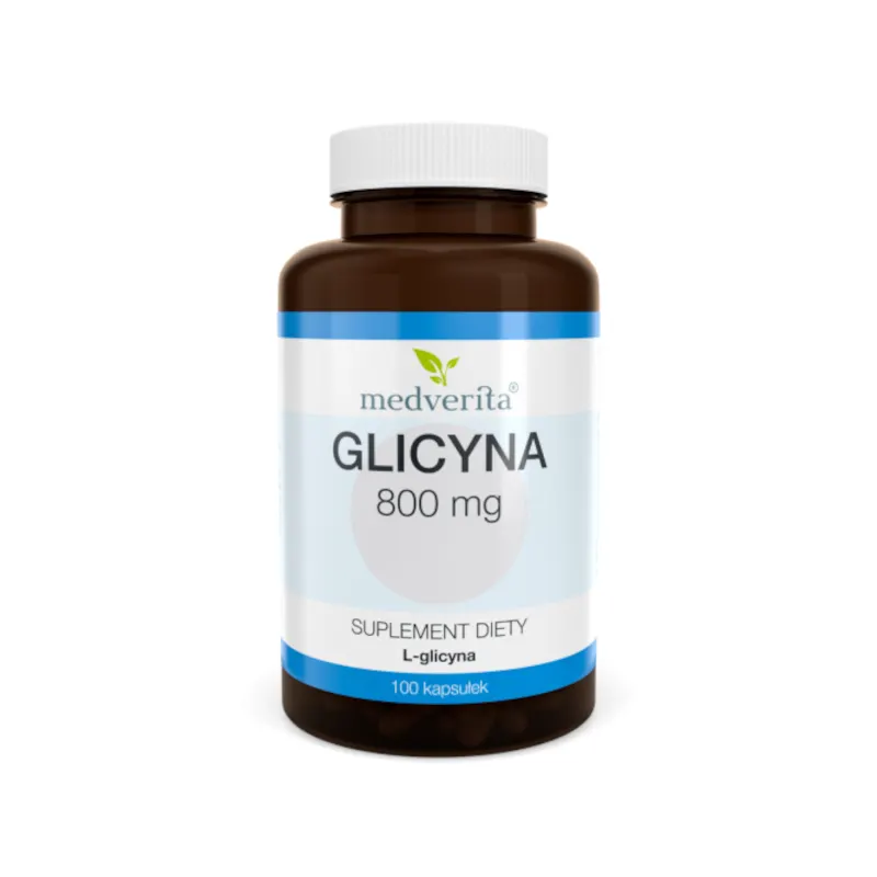 Aminokwasy Glicyna Medverita 800mg L-Glicyna 100kaps
