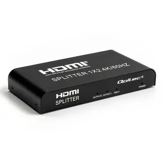 Qoltec Aktywny rozdzielacz Splitter 2 x HDMI 4K x 2K | 6Gb/s | 60Hz