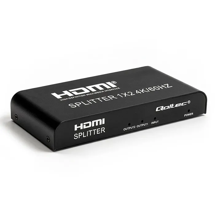 Qoltec Aktywny rozdzielacz Splitter 2 x HDMI 4K x 2K | 6Gb/s | 60Hz
