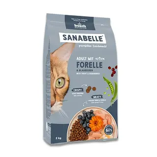 BOSCH Sanabelle Adult Pstrąg i jagody - sucha karma dla kota - 2kg