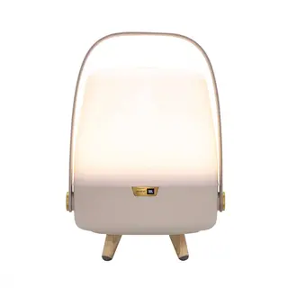 Kooduu Lampa przenośna z głośnikiem Lite-Up Play Mini beżowa
