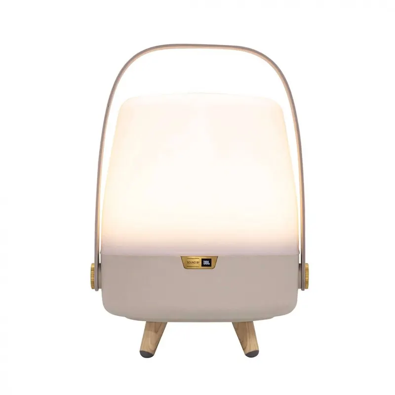 Kooduu Lampa przenośna z głośnikiem Lite-Up Play Mini beżowa