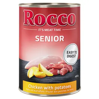 Megapakiet Rocco Senior, 24 x 400 g - Kurczak z ziemniakami
