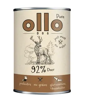 OLLO Pure Mono Jeleń - mokra karma dla psa - 400g