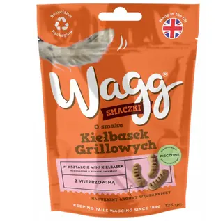 WAGG Smaczki Grillowe kiełbaski - przysmak dla psa - 125g