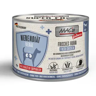 Korzystny pakiet MAC's Dog Vetcare Nierendiät, 24 x 200 g - Kurczak