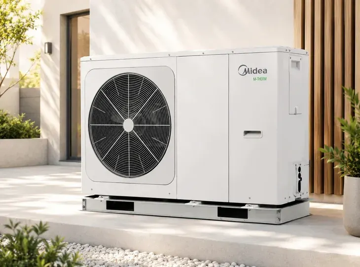 Pompa ciepła Midea M-Thermal 14kW typu Monoblok 3-fazowa R32