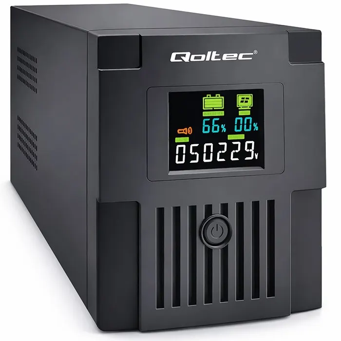 Qoltec Zasilacz awaryjny UPS | Monolith | 2000VA | 1200W | LCD | USB