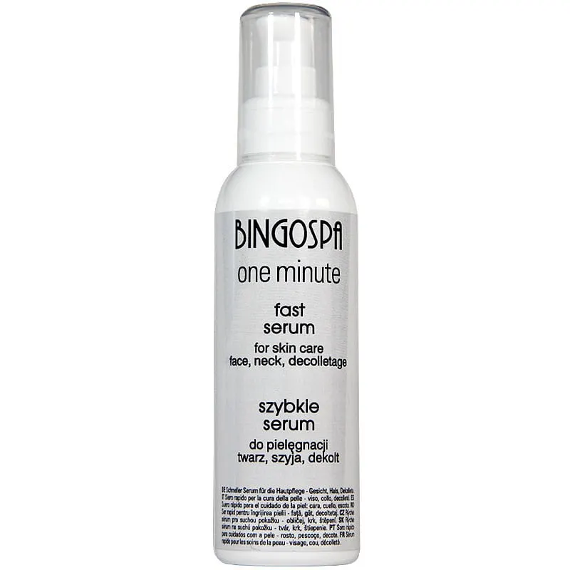 Szybkie serum twarz szyja dekolt BINGOSPA one minute