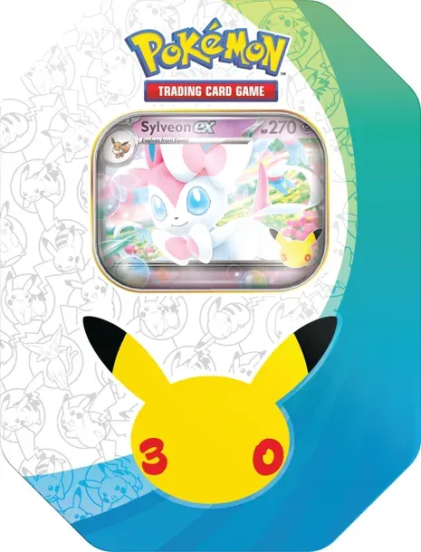 Zestaw kart Pokemon TCG: 30th Celebration - Sylveon ex Tin