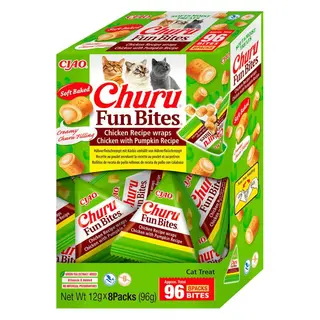 INABA Churu Fun Bites Kurczak i dynia - przysmak dla kota - 8x12g