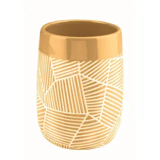 Kleine wolke serena kubek łazienkowy żółty ceramiczny solaris