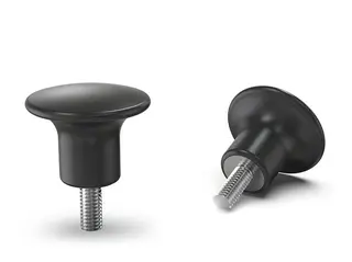 Uchwyt grzybkowy z trzpieniem gwintowanym D-22mm M5 x 10mm
