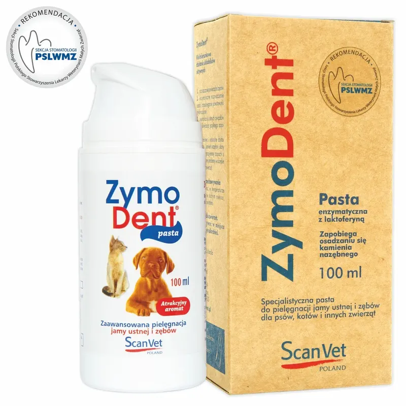 SCANVET Zymodent - pasta enzymatyczna dla psa i kota - 100ml