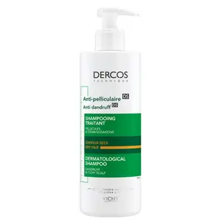 Vichy Dercos Szampon Zwalczający Łupież Włosy Suche 390ml