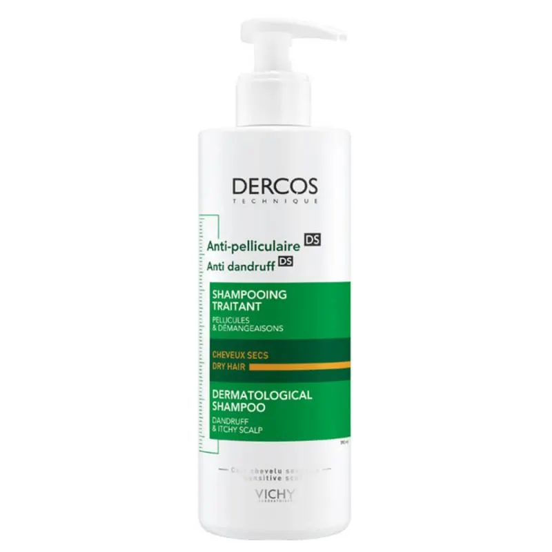 Vichy Dercos Szampon Zwalczający Łupież Włosy Suche 390ml