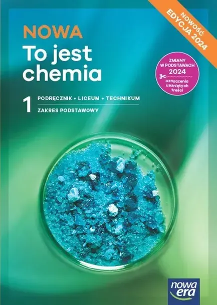 NOWA To jest chemia 1. ZP Podręcznik. LO i technikum. Edycja 2024