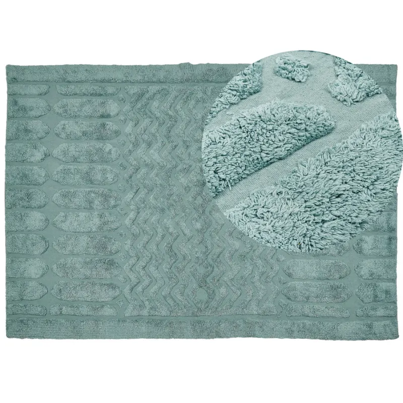 Dywan bawełniany 160 x 230 cm miętowy sirnak