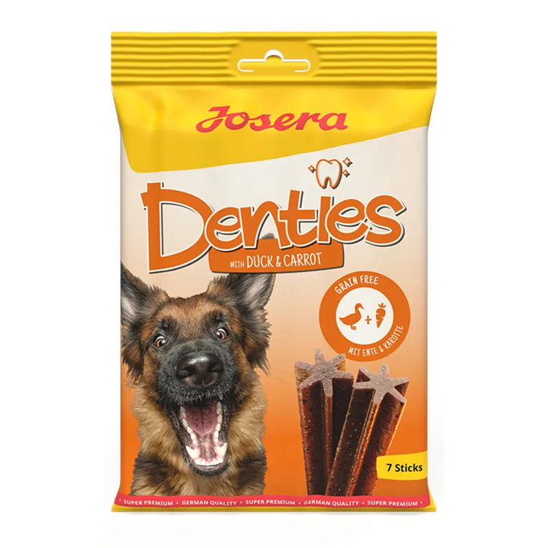 JOSERA Denties Kaczka z marchewką - przysmak dla psa - 180g