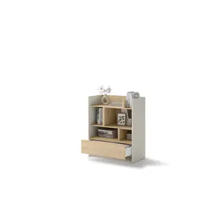 Regał Bed Concept BC-25 | 92x108X40 cm | Kaszmir/Dąb Nagano | Kaszmir/Dąb nagano regał Lenart | funkcjonalny | do półkotapczanu