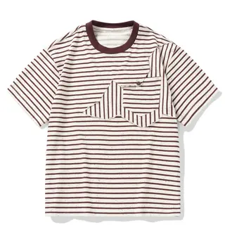 Summer American Retro Split Stitch Striped Short Sleeved T-shirt for Men and Women Loose Half Sleeved T-shirt Trendy Couple Tee