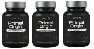 3x Primal Origin EPIC X - Naturalne wsparcie męskiej energii | 30 kapsułek