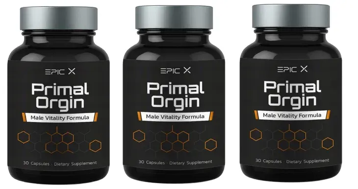 3x Primal Origin EPIC X - Naturalne wsparcie męskiej energii | 30 kapsułek