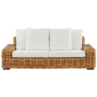 Sofa trzyosobowa dla 3 osób rattan naturalny forli