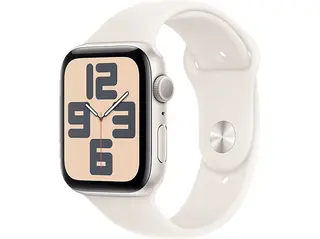 PRODUKT PO EKSPOZYCJI - Smartwatch APPLE Watch SE (2 generacji) GPS Koperta 40mm z aluminium w kolorze księżycowej poświaty paskiem sportowym S/M MXEF3ET/A