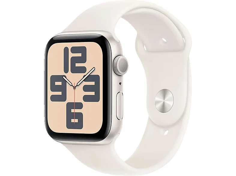 PRODUKT PO EKSPOZYCJI - Smartwatch APPLE Watch SE (2 generacji) GPS Koperta 40mm z aluminium w kolorze księżycowej poświaty paskiem sportowym S/M MXEF3ET/A