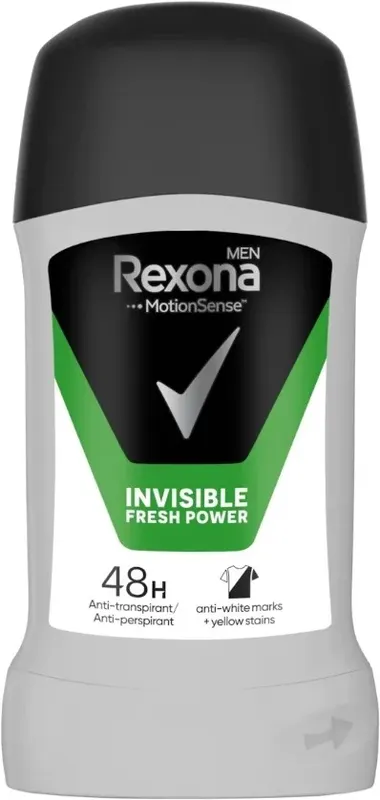 Rexona Men Antyperspirant w Sztyfcie Invisible Fresh Power 48h 50ml