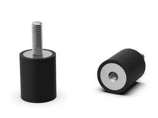 Wibroizolator typ B; 60ShA; A=25 B=15; M6x18 - M6