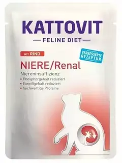 KATTOVIT SASZ  NIERE/RENAL Wołowina 85g dla kota