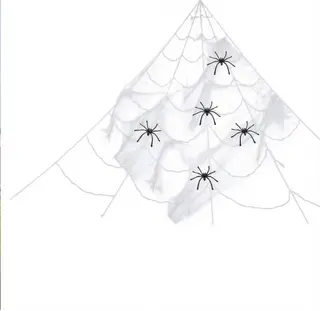 ZESTAW PAJĘCZYNY TRÓJKĄTNEJ DEKORACJA DOMU NA HALLOWEEN 5 M