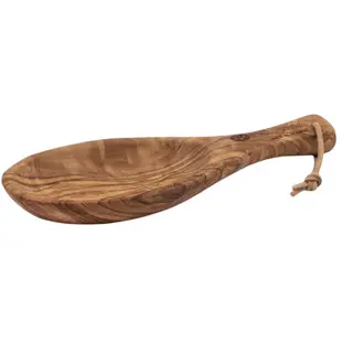 Petromax Flat Bowl 25 cm Olive Wood, łyżka