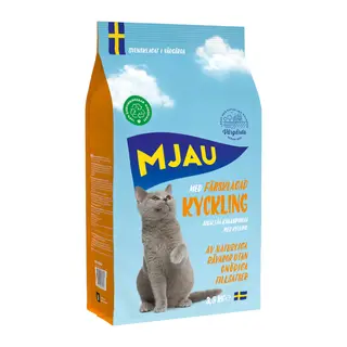 10% taniej! Mjau, karma sucha dla kota, różne rodzaje - z kurczakiem, 3,5 kg