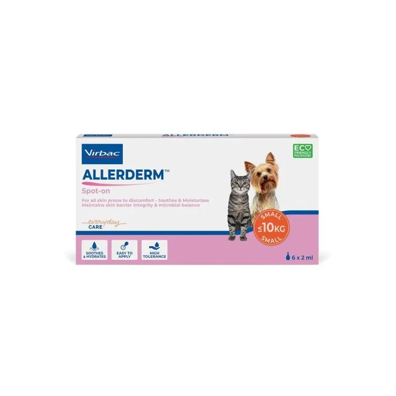 VIRBAC Allerderm Spot On - preparat dla psa i kota - 6x2ml