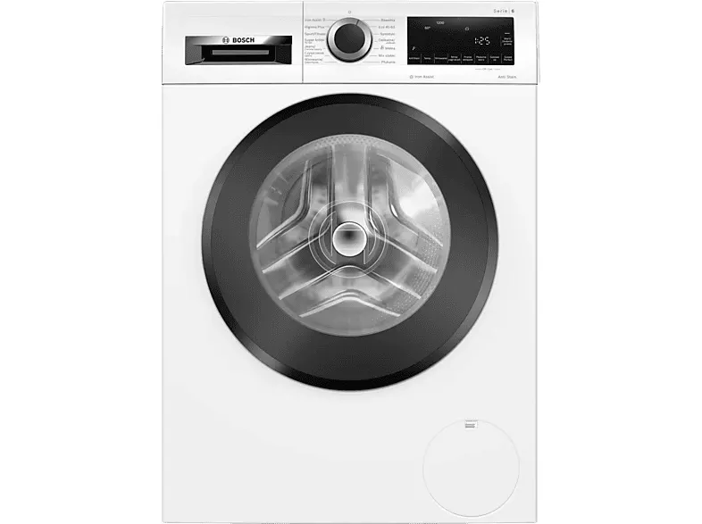 Pralka ładowana od frontu BOSCH WGG242ZKPL 9kg 1200 obr. SpeedPerfect Serie 6 Biały z czarnymi drzwiami