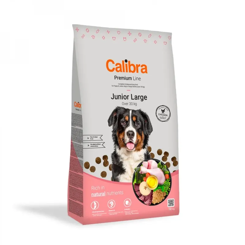 CALIBRA Premium Line Junior Large Chicken - sucha karma dla psa - 12kg